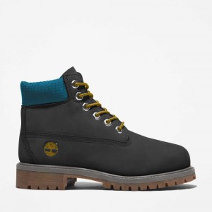 Timberland Premium 6 Inch Negrii Albastri | SN-TBL46600